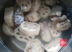 Lotus root and pork ribs soup recipe 4