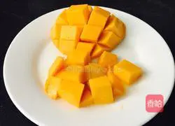 Illustration of how to make mango sago 2