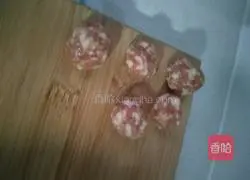 Illustration of how to make winter melon meatballs 5