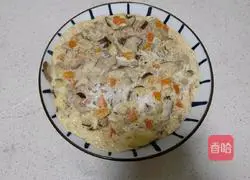 Illustration of how to make steamed minced pork with mushrooms 8