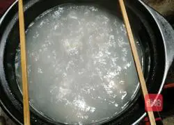 Mussel, pork ribs and yam soup Practice illustration 5