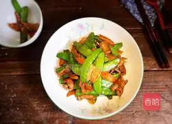 Illustration of how to make fried snow peas with pork belly 18