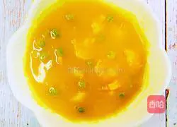 Illustration of how to make pumpkin and shrimp soup 7