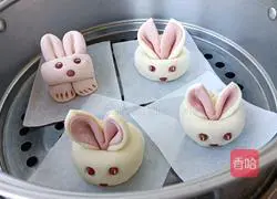 Illustration of how to make little rabbit steamed buns 6