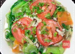 Illustration of how to make vegetable noodles in mushroom soup 9