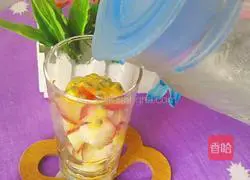 Fresh Lotus Mist Passion Illustration of how to make fruit 4