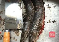 Black Fish Illustration of how to make soup 1