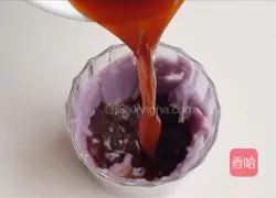 Purple taro paste coffee milk coffee Practice illustration 4