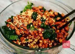 Illustration of how to make spinach with nuts 7