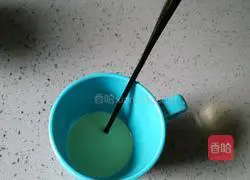 Illustration of making matcha cappuccino 4