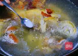 ~Illustration of how to make tangerine peel and yellow croaker soup~7