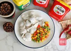 Illustration of making braised dumplings with sauce 1