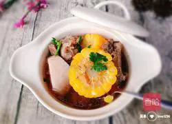 Lotus root corn pork ribs soup recipe 15