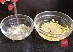 Illustration of how to make rice and soy milk 1