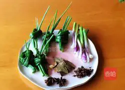 Illustration of how to make scallion noodles 3
