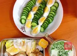 Illustration of how to make matcha brown rice drink 9