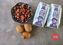 Illustration of how to make peanut walnut dew 1