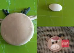 Illustration of how to make Christmas macaron buns 5