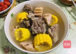 Yam and Corn Pork Ribs Soup Recipe Illustration 5