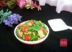 Illustration of how to make fried green pepper with sliced meat 5