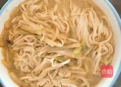 Illustration of how to make radish boiled noodles 8