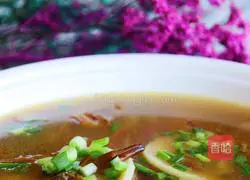 Illustration of how to make scallop and white rice cake soup 1