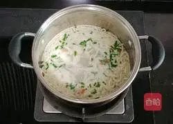 Illustration of how to make yam minced meat noodles (baby food supplement) 11