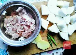 Illustration of how to make mutton and radish soup 3