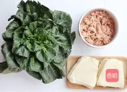 Illustration of how to make vegetable and pork wontons 1