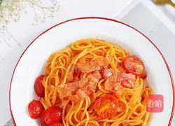 Illustration of how to make bacon and tomato pasta 8