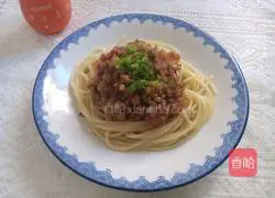 Illustration of how to make meat sauce pasta 7