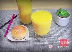 Illustration of how to make sweet pumpkin corn juice 9