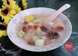 Fruit Tremella fungus Illustration of how to make soup 8