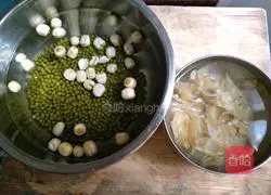 Lily Mung Bean and Lotus Seed Soup Recipe Illustration 1