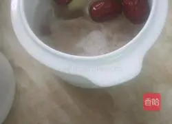 Illustration of how to make isinglass glutinous rice porridge 2