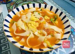 Illustration of how to make egg and tomato noodle soup 16