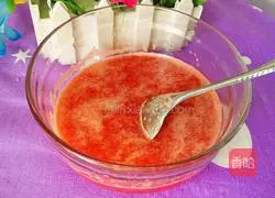 How to make watermelon milk pancakes (heart-shaped) Illustration 4