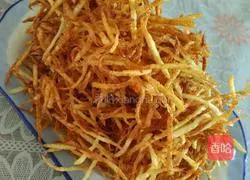 Illustration of how to make homemade snack crispy French fries 6