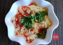 Illustration of how to make tomato and egg soup 8