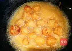 Illustration of how to make orange chicken balls 10