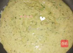 Illustration of how to make baby food supplement, loofah and shrimp egg pancake 6