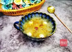 Illustration of how to make peach gum, tremella and lotus seed soup 11