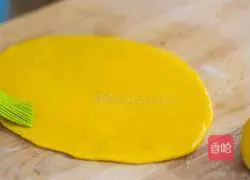 Pumpkin Lotus Leaf Cake Recipe Illustration 12