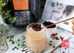Red Bean Milk Tea Recipe Illustration 12