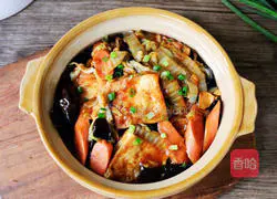 Illustration of ham, cabbage and tofu stew 20