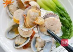 Illustration of how to make clam rice noodles 11