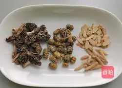 Illustration of morel stew with gravy 1