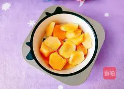 Illustration of how to make healthy persimmon and wheat ear-shaped dumplings 14