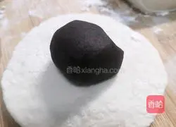 Illustration of how to make scones with bean paste filling 4