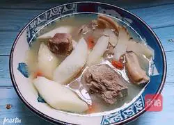 Illustration of how to make Adenophora, Yuzhu and Huaishan Old Duck Soup 6